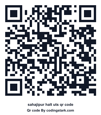 Sahajipur Halt UTS QR Code