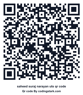 Saheed Suraj Narayan UTS QR Code