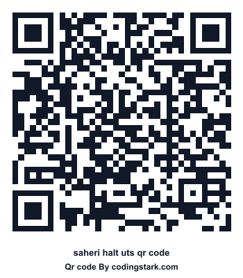 Saheri Halt UTS QR Code