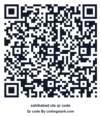 Sahibabad UTS QR Code