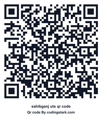 Sahibganj UTS QR Code