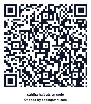 Sahjha Halt UTS QR Code