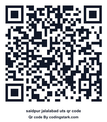 Saidpur Jalalabad UTS QR Code