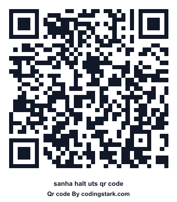 Sanha Halt UTS QR Code