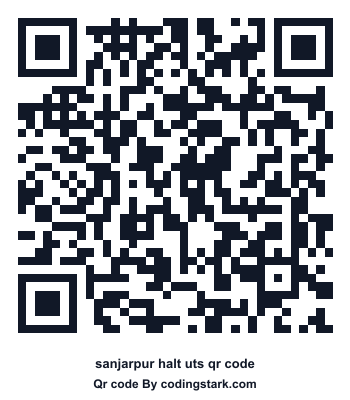 Sanjarpur Halt UTS QR Code