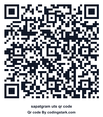 Sapatgram UTS QR Code