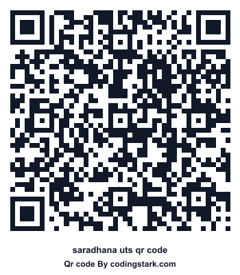 Saradhana UTS QR Code