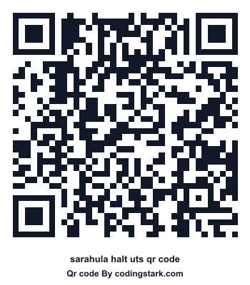 Sarahula Halt UTS QR Code