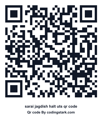 Sarai Jagdish Halt UTS QR Code