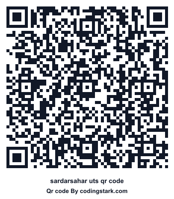 Sardarsahar UTS QR Code