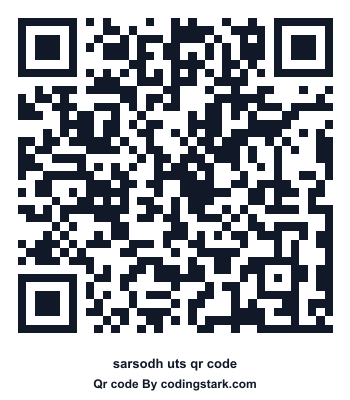 Sarsodh UTS QR Code