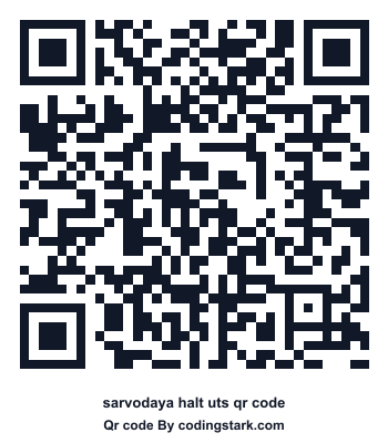 Sarvodaya Halt UTS QR Code