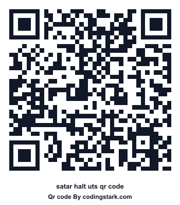 Satar Halt UTS QR Code