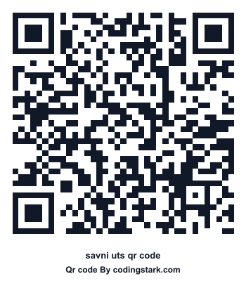 Savni UTS QR Code