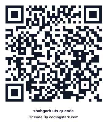 Shahgarh UTS QR Code