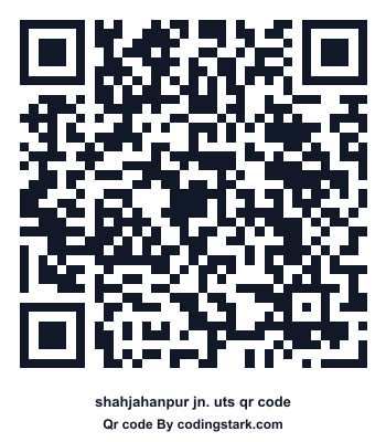 Shahjahanpur Jn. UTS QR Code