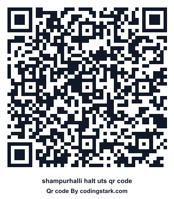 Shampurhalli Halt UTS QR Code