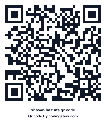 Shasan Halt UTS QR Code