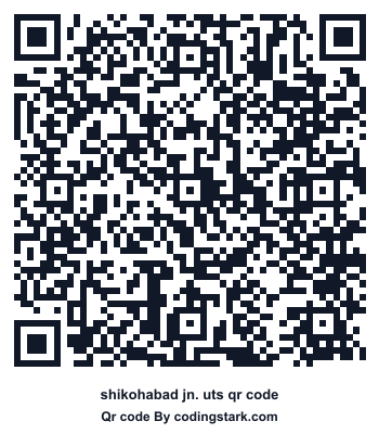 Shikohabad Jn. UTS QR Code