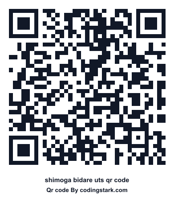 Shimoga Bidare UTS QR Code