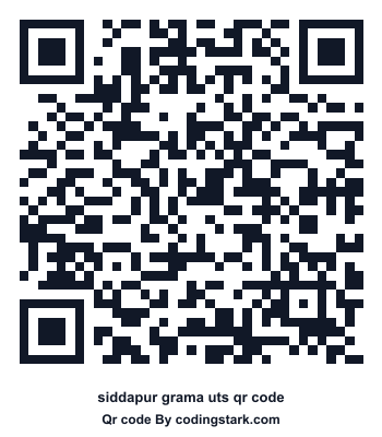 Siddapur Grama UTS QR Code