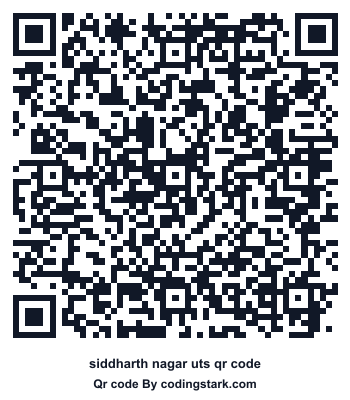 Siddharth Nagar UTS QR Code