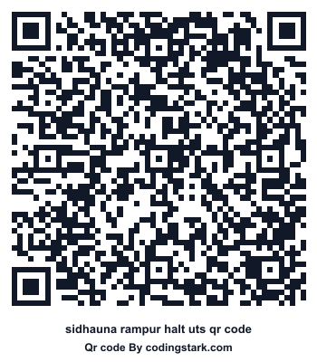 Sidhauna Rampur Halt UTS QR Code