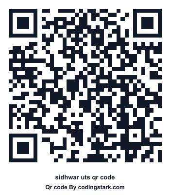 Sidhwar UTS QR Code