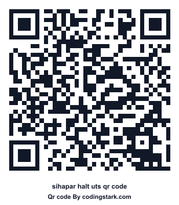Sihapar Halt UTS QR Code
