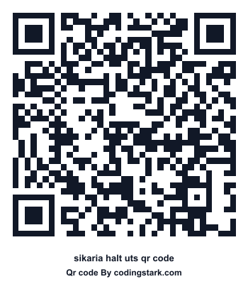 Sikaria Halt UTS QR Code