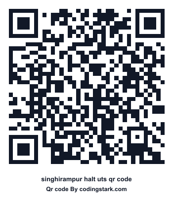 Singhirampur Halt UTS QR Code