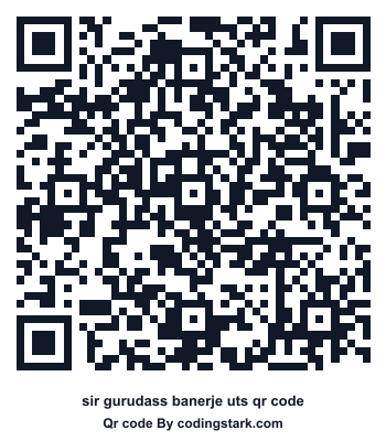 Sir Gurudass Banerje UTS QR Code