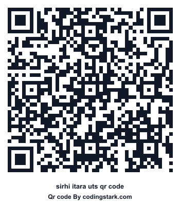 Sirhi Itara UTS QR Code