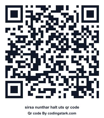 Sirsa Nunthar Halt UTS QR Code