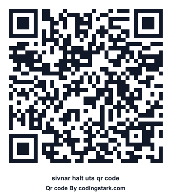 Sivnar Halt UTS QR Code