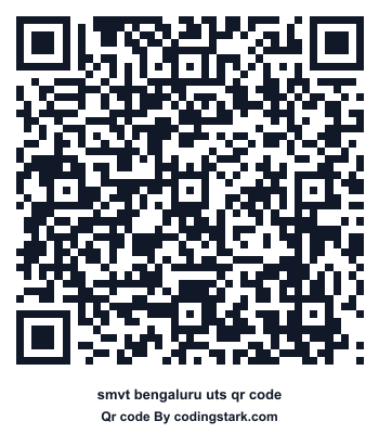 Smvt Bengaluru UTS QR Code