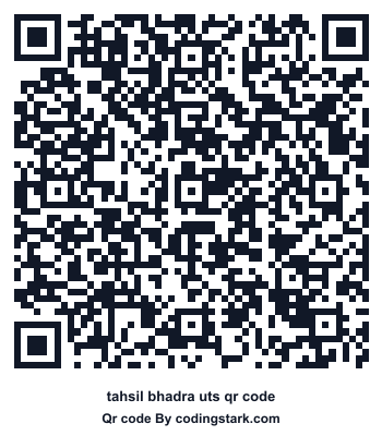 Tahsil Bhadra UTS QR Code