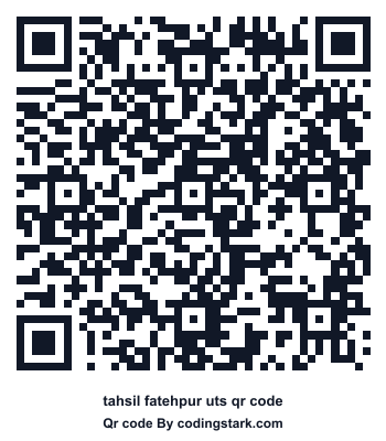 Tahsil Fatehpur UTS QR Code