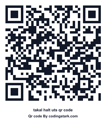 Takal Halt UTS QR Code