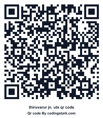 Thiruvarur Jn. UTS QR Code