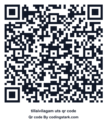 Tillaivilagam UTS QR Code