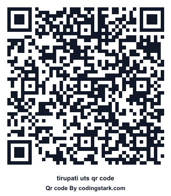 Tirupati UTS QR Code