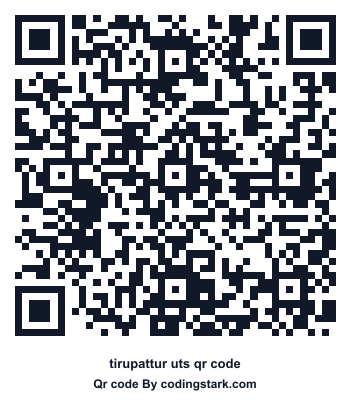 Tirupattur UTS QR Code