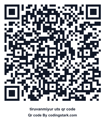Tiruvanmiyur UTS QR Code