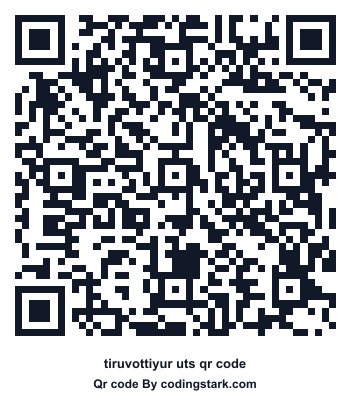 Tiruvottiyur UTS QR Code