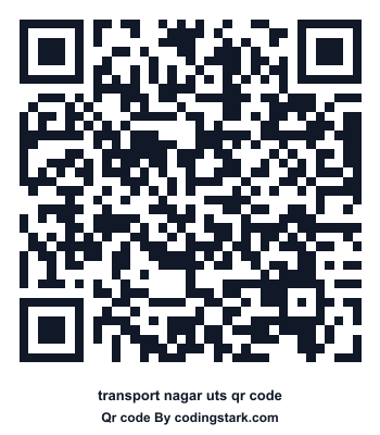 Transport Nagar UTS QR Code