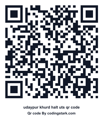 Udaypur Khurd Halt UTS QR Code