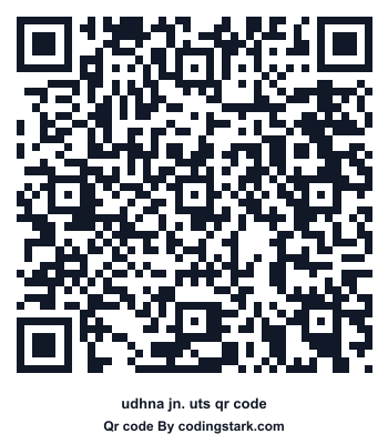 Udhna Jn. UTS QR Code