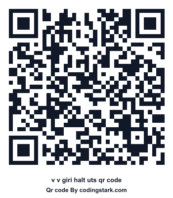 V V Giri Halt UTS QR Code