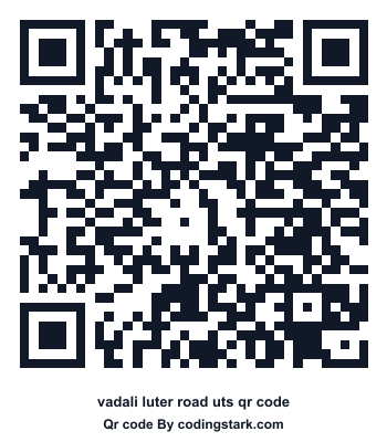 Vadali Luter Road UTS QR Code